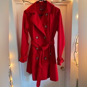 Red Merona Trench Coat